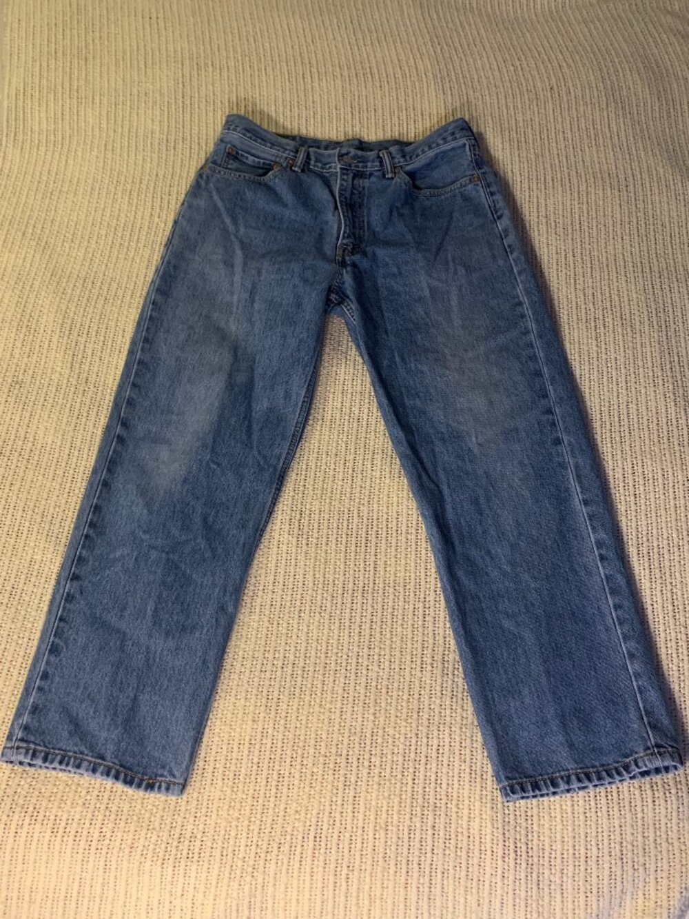 Levis 550 Blue Vintage Relaxed Fit Jeans - Men’s 34x30